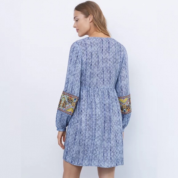 NWT Anthropologie Linne Embroidered Tunic Dress - Picture 6 of 13